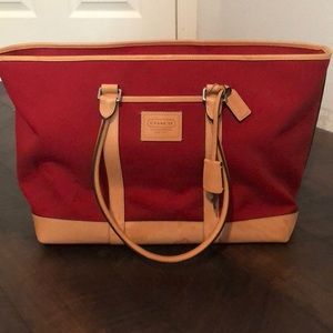 Vintage Coach Leatherware luggage carry on bag